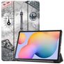 Mobigear Tri-Fold Samsung Galaxy Tab S6 Lite Hülle Klapphülle - Eiffelturm
