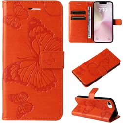 Mobigear Butterfly iPhone 17e Hülle Klapphülle Geldbörse - Orange