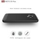 Mobigear Brushed Slim Motorola Moto G5 Plus Hülle Flexibles TPU Backcover - Schwarz
