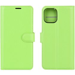 Mobigear Classic iPhone 12 Mini Klapphülle Portemonnaie - Grün