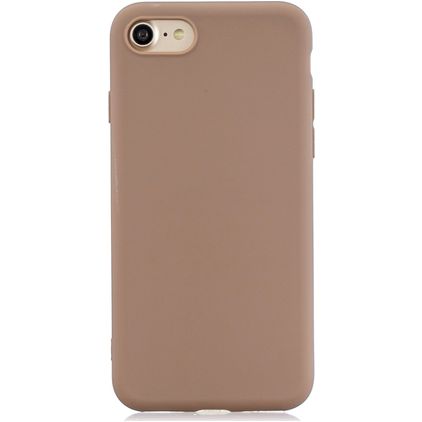 Mobigear Colors iPhone SE (2020) Hülle Flexibles TPU Backcover - Braun