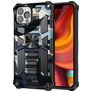 Mobigear Armor Stand iPhone 13 Pro Max Hülle Hardcase Backcover Stoßfest mit Ständer - Marineblau