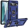 Mobigear Armor Ring Google Pixel 7 Pro Hülle Hardcase Backcover Stoßfest mit Ringhalter - Blau