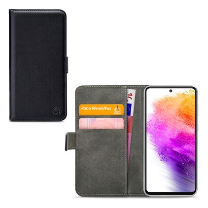 Mobilize Classic Gelly Wallet Samsung Galaxy A73 Klapphülle Portemonnaie - Schwarz