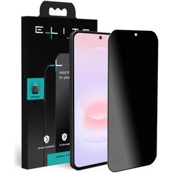 Elite Samsung Galaxy A37 Panzerglas Gehärtetes Glas Displayschutz Privacy - Hüllenfreundlich - Schwarz