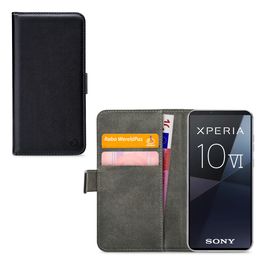 Mobilize Classic Sony Xperia 10 IV Hülle Klapphülle Geldbörse - Schwarz