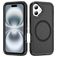 Mobigear Rugged Mag iPhone 16 MagSafe Hülle Hardcase Backcover Stoßfest - Schwarz