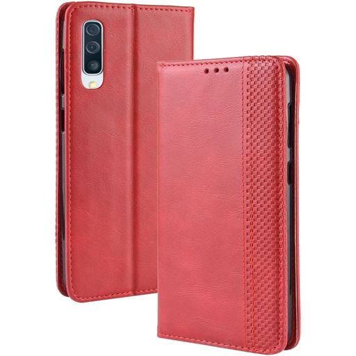 Mobigear Sensation Samsung Galaxy A50 Hülle Klapphülle Geldbörse - Rot
