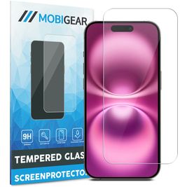 Mobigear iPhone 16 Panzerglas Gehärtetes Glas Displayschutz - Hüllenfreundlich