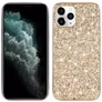 Mobigear Glitter iPhone 12 Hülle Hardcase Backcover - Gold