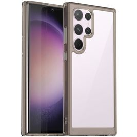 Mobigear Crystal Samsung Galaxy S24 Ultra Hülle Hardcase Backcover - Grau