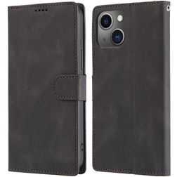 Mobigear Wallet 30 iPhone 14 Plus Hülle Klapphülle Geldbörse - Schwarz