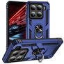 Mobigear Armor ring Xiaomi 15 Hülle Hardcase Backcover Stoßfest mit Ringhalter - Blau