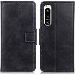 Mobigear Classy Sony Xperia 5 IV Hülle Klapphülle Geldbörse - Schwarz