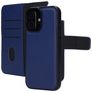 Mobiparts iPhone 16 MagSafe Hülle Echtes Leder Abnehmbare 2in1 Klapphülle Geldbörse - Blau
