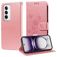 Mobigear Flowers OPPO Reno 12 Pro Hülle Klapphülle Geldbörse - Roségold