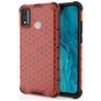 Mobigear Honeycomb HONOR 9X Lite Hülle Hardcase Backcover Stoßfest - Rot