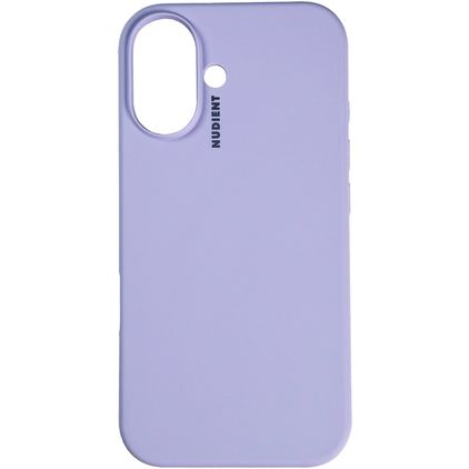 Nudient Base iPhone 16 Silikon Hülle Backcover - Soft Purple