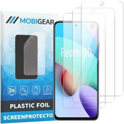 Mobigear Xiaomi Redmi 10 4G Displayschutz Schutzfolie - Hüllenfreundlich (3er Pack)