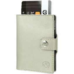 Valenta Card Case Wallet Echtleder Kartenetui - 8 Karten - Gold