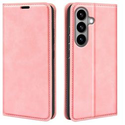 Mobigear Retro Slim Samsung Galaxy S26 Hülle Klapphülle Geldbörse - Pink