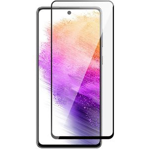 Mobigear Premium Samsung Galaxy A73 Panzerglas Gehärtetes Glas Displayschutz - Hüllenfreundlich - Schwarz