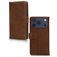 Mobilize Wallet iPhone 17 Pro Max Echtleder Klapphülle Portemonnaie - Braun