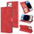 Mobigear Wallet iPhone 14 Pro Hülle Klapphülle Geldbörse - Rot