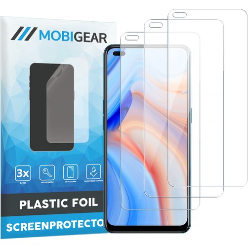 Mobigear OPPO Reno 4 5G Displayschutz Schutzfolie - Hüllenfreundlich (3er Pack)