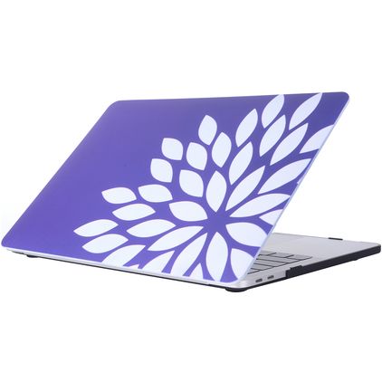Mobigear Flowers MacBook Pro 15 Zoll (2016-2019) Hardshell Hülle Laptop Cover MacBook Case - Model 58 - Modell A1707 / A1990