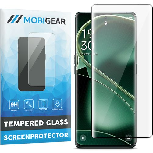 Mobigear Premium OPPO Find X6 Panzerglas Gehärtetes Glas Displayschutz - Hüllenfreundlich - Schwarz