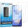 Mobigear OPPO A16 Displayschutz Schutzfolie - Hüllenfreundlich (3er Pack)