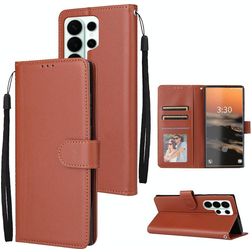Mobigear Wallet Samsung Galaxy S26 Ultra Hülle Klapphülle Geldbörse - Braun