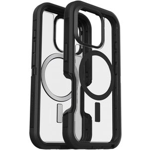 Otterbox Defender iPhone 16 Pro MagSafe Hülle Hardcase Backcover Stoßfest - Transparent / Schwarz