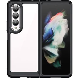 Mobigear Crystal Samsung Galaxy Z Fold 4 Hülle Hardcase Backcover - Transparent / Schwarz Mobigear Crystal Samsung Galaxy Z Fold 4 Hülle Hardcase Backcover - Transparent / Schwarz
