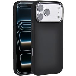 Valenta Silk iPhone 18 Pro Silikon MagSafe Backcover Shockproof - Schwarz