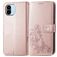 Mobigear Clover Xiaomi Redmi A1 4G Hülle Klapphülle Geldbörse - Roségold