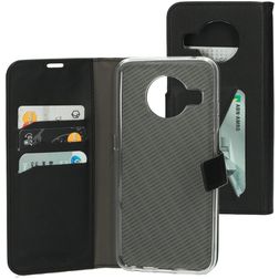 Mobiparts Classic Wallet Nokia X10 Hülle Klapphülle Geldbörse - Schwarz