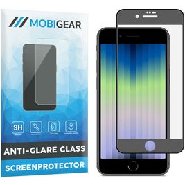 Mobigear Premium iPhone SE (2022) Panzerglas Gehärtetes Glas Displayschutz - Hüllenfreundlich - Schwarz