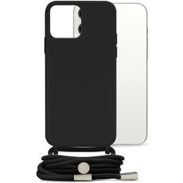 Mobilize Lanyard Gelly iPhone 13 Pro Max Flexibles TPU Handykette - Schwarz