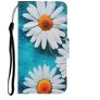 Mobigear Design Xiaomi Redmi 9A Hülle Klapphülle Geldbörse - Gänseblümchen