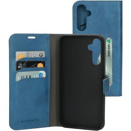 Mobiparts Classic Wallet Samsung Galaxy A34 Klapphülle Portemonnaie - Steel Blue