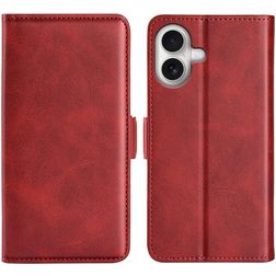 Mobigear Slim Magnet iPhone 17 Hülle Klapphülle Geldbörse - Rot