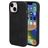 Mobiparts Classic iPhone 15 MagSafe Hülle TPU,Kunstleder Backcover - Graphite Black
