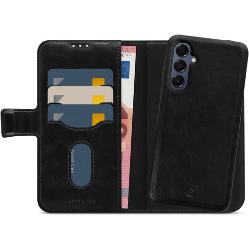 Mobilize Magnet Gelly Wallet Samsung Galaxy A16 Hülle Abnehmbare 2in1 Klapphülle Geldbörse - Schwarz