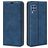Mobigear Retro Slim Samsung Galaxy M22 Hülle Klapphülle Geldbörse - Blau