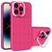Mobigear Cube iPhone 14 Pro Hülle Hardcase Backcover mit Ständer - Magenta