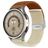 Mobigear Braided Dual Nylon Smartwatch Armband Klappschließe - 22 mm - Braun / Polarstern