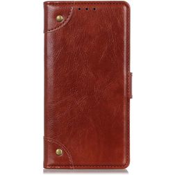Mobigear Ranch OnePlus Nord N100 Hülle Klapphülle Geldbörse - Braun