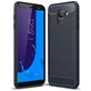Mobigear Brushed Slim Samsung Galaxy J6 (2018) Hülle Flexibles TPU Backcover - Marineblau